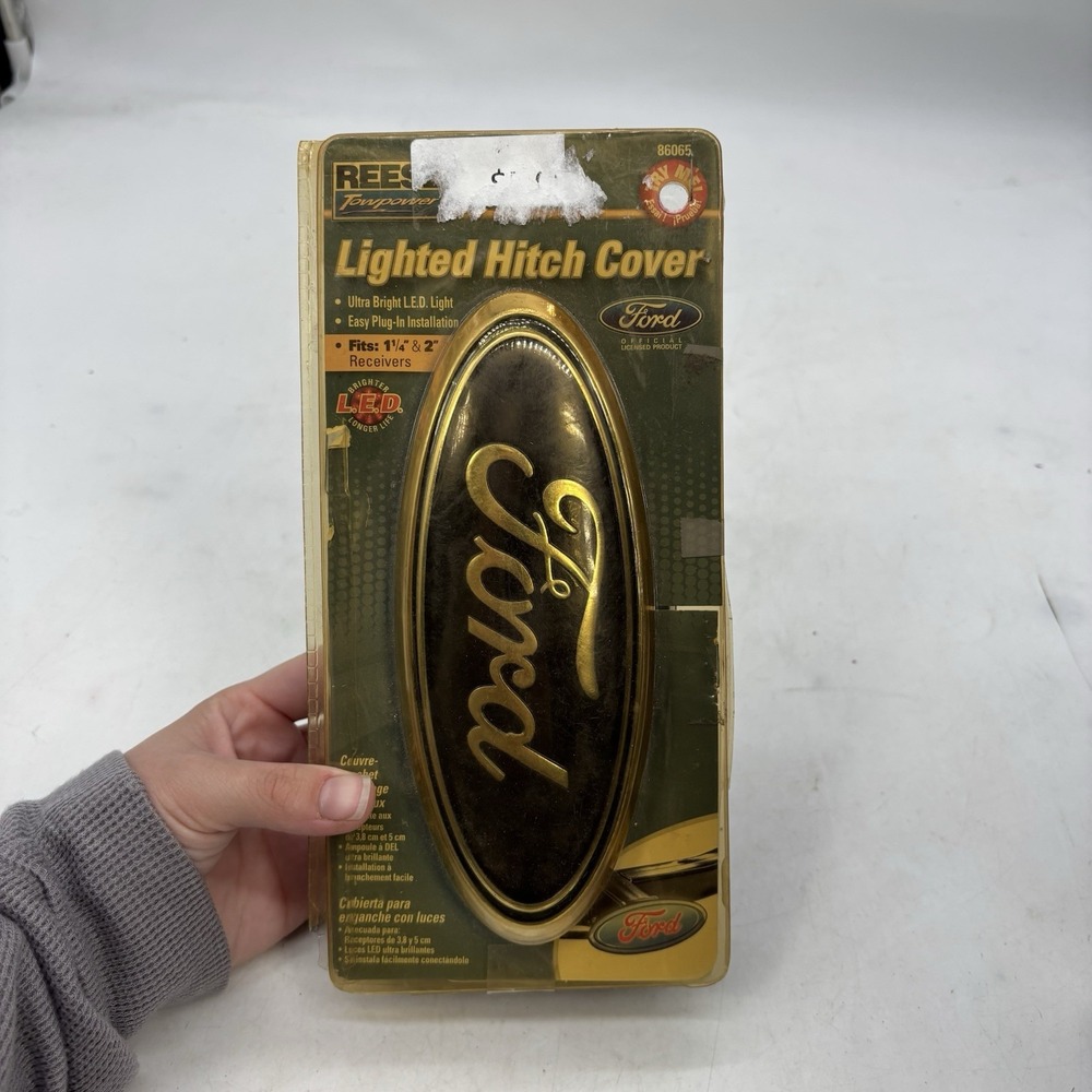 Ford Trailer Hitch Lighted Hitch Cover Reese Towpower LED Light New SEALED